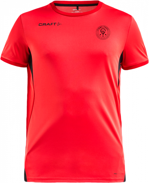 Craft - Fp Pro Control T-Shirt Herre - Bright Red & sort