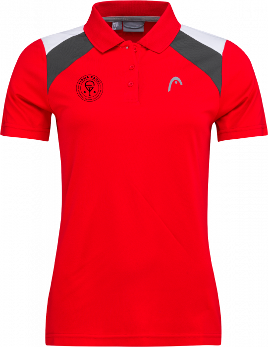 Head - Club 22 Tech Polo Shirt Women - Red & white